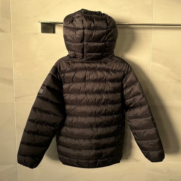Black Quilted Hooded Puffer Jacket - Kids 5 Years - Picture 3 of 5